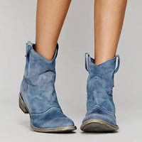 Dakota | Western Vintage Stiefeletten in Blau