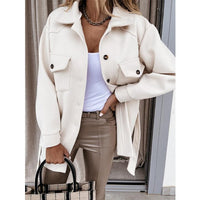 Damen-Hemdjacke mit Knopfleiste in Weiß