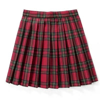 Damen Plissee Mini Rock | Schoolgirl Stil in Rot