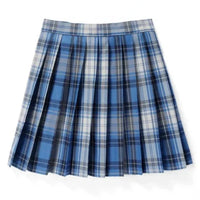 Damen Plissee Mini Rock | Schoolgirl Stil in Blau