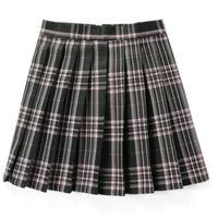 Damen Plissee Mini Rock | Schoolgirl Stil in Dunkelgrau