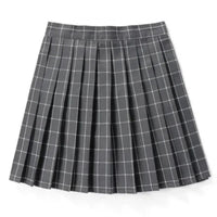 Damen Plissee Mini Rock | Schoolgirl Stil in Grau Weiß