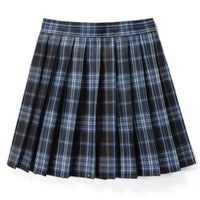 Damen Plissee Mini Rock | Schoolgirl Stil in Dunkelblau