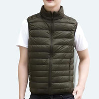 Mia | Damen Puffer Vest leichte gesteppte Steppweste mit Reißverschluss in Grün
