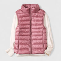 Mia | Damen Steppweste leichte Puffer Vest Women Übergangsjacke in Rosa