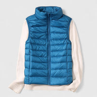Mia | Damen Steppweste leichte Puffer Vest Women Übergangsjacke in Himmelblau