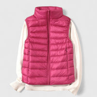 Mia | Damen Steppweste leichte Puffer Vest Women Übergangsjacke in Rosé