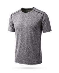 Damen T-Shirt mit kurzem Arm und Rundhalsausschnitt in Grau