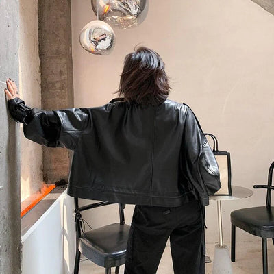 Kulta - damen-lederjacke mit box-cut