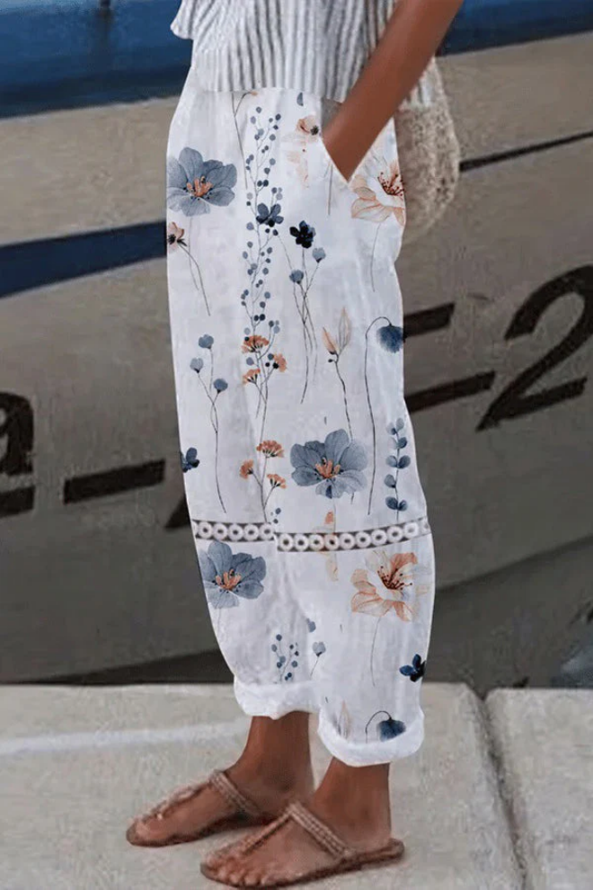 Fudus | Casual Unique Printed Button Pocket Pants