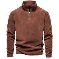ROMAN - Warmer Herren Langarm-Pullover in Braun
