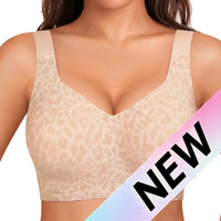 Mona | Bügelloser Daily Push-Up BH in White Leopard