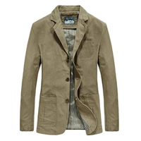 Dennis | Herren Leichte Freizeit Jacke in Khaki