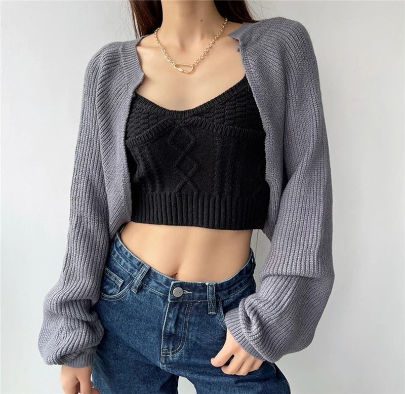 Henriette - Schicker Strickcardigan mit Offener Front für Frauen