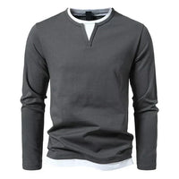 Alwin | Premium Longsleeve aus gekämmter Baumwolle in Grau