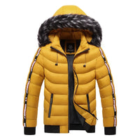 Bergjacke mit Pelzkapuze - ROMMEL in Gelb
