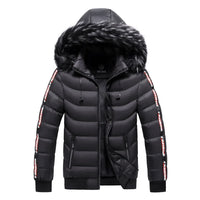 Bergjacke mit Pelzkapuze - ROMMEL in Schwarz