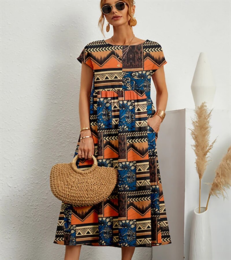 Alessia | Kleid Baumwolle, Bequem und Elegant