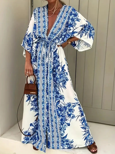 Fudus | Elegantes Bedrucktes Kimono Kleid