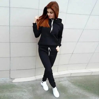 Retro Eleganter Bequemer Jogginganzug mit Kapuze für Damen | Ideal für den Sommer