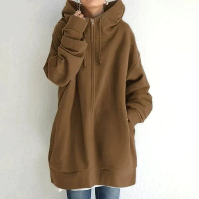 Fiona – damen-herbst-/winter-kapuzenpullover mit reißverschluss