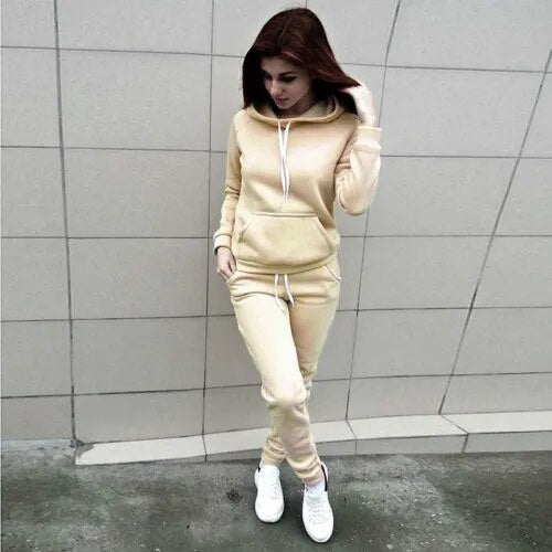 Retro Eleganter Bequemer Jogginganzug mit Kapuze für Damen | Ideal für den Sommer