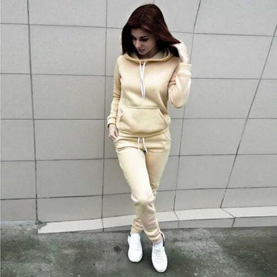 Retro Eleganter Bequemer Jogginganzug mit Kapuze für Damen | Ideal für den Sommer