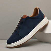Lupo | Casual Sneakers aus Rindsleder in Blau