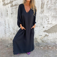 Delilah - Maxikleid in Schwarz