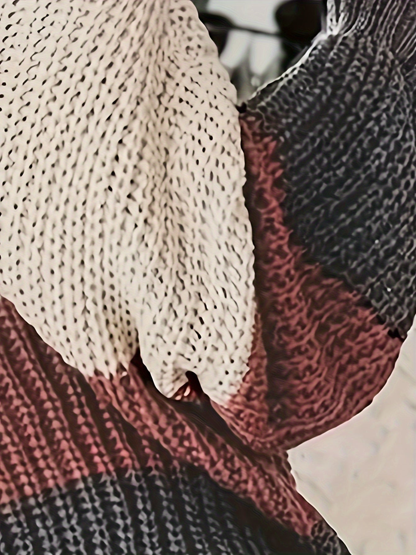 Lässiger Oversized Teddy Pullover Damen aus Baumwolle in Beige für Damen | Ideal für den Winter