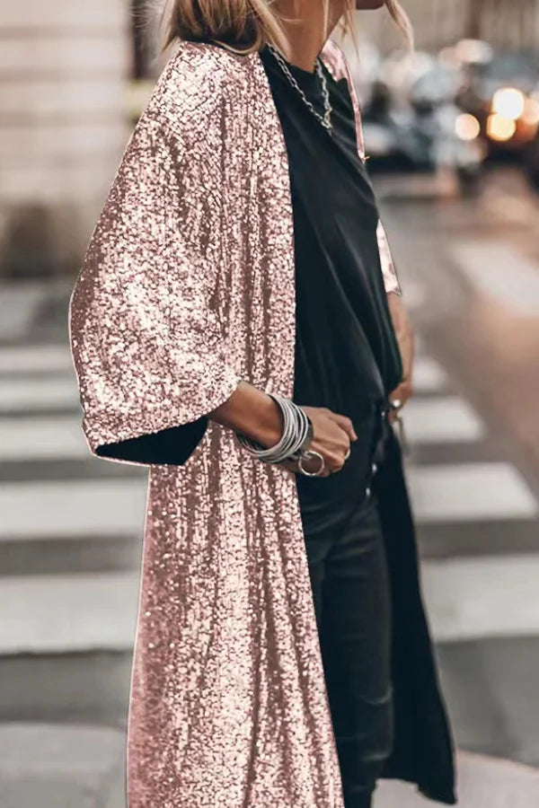 Octavi | Glamouröse Pailletten-Strickjacke
