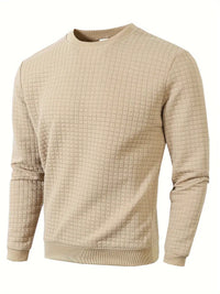 Beckham | Bohemian Plaid Langarm Pullover in Khaki