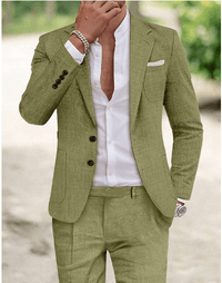 Maxime | Herren Sommeranzug Elegant Leicht Business Hochzeit Hell in Grün