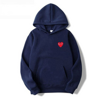 Elfa | Eleganter Herzpullover – Schick, Bequem & Stilvoll in Marineblau