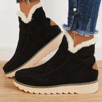 Elfriede | Moderne Plateau Stiefeletten in Schwarz