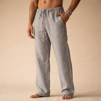 Eligio | Herren Bequeme Kordelzug Hose mit Taschen in Grau
