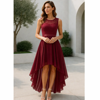Elin | Elegantes Maxikleid für festliche Anlässe in Weinrot