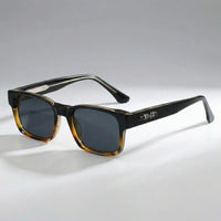 Nala | Quadratische Premium-Sonnenbrille in Schwarz Leopard