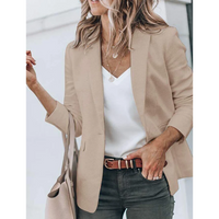 Emilia | Damen Taillierter Langarm Blazer in Beige