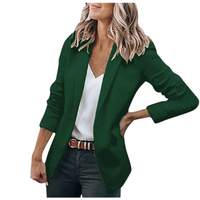 Emilia | Damen Taillierter Langarm Blazer in Grün