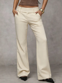 Emma | Elegante Bequeme Anzughose in Beige