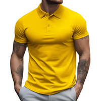 Emre | Herren Poloshirt Sportlich Sommer in Gelb