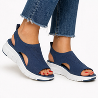 Eulalia | Damen Slip-On Komfort Sneaker in Marineblau