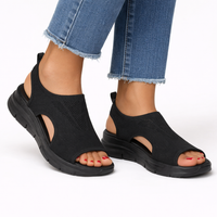 Eulalia | Damen Slip-On Komfort Sneaker in Schwarz