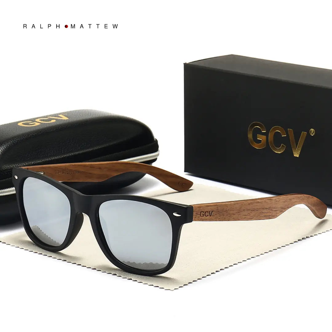 gcv™ - 2023 Designer Sonnenbrille Handgefertigt aus Edlem Naturholz