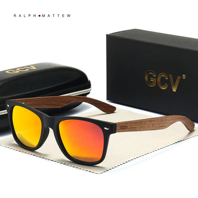 gcv™ - 2023 Designer Sonnenbrille Handgefertigt aus Edlem Naturholz