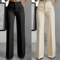 Bibi | Damen-Anzughose mit hoher Taille in Set: Schwarz + Beige