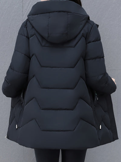 Casual Puffer Wintermantel mit Taschen für Damen | Ideal für den Winter
