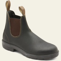 Elodie - Retro-Chelsea-Boots in Schwarz / Braun