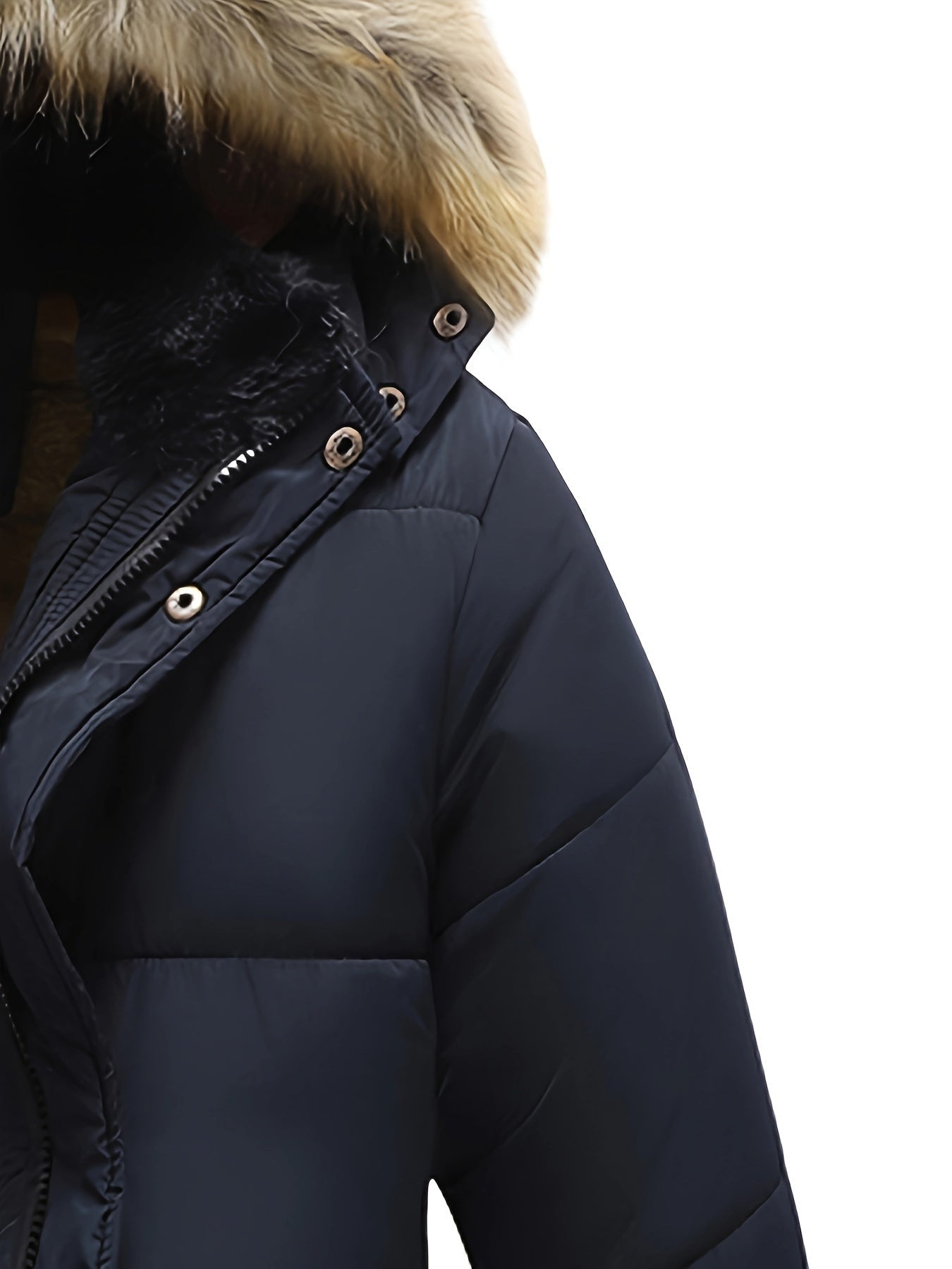 Lässige Kapuzen-Polyester-Winterjacke für Herren | Ideal für den Winter